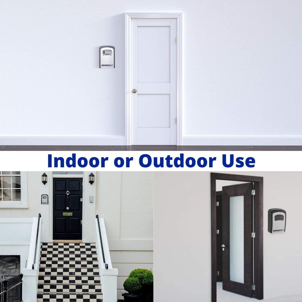 4-Digit Combination, 5 Key Capacity Security Key Lock Box