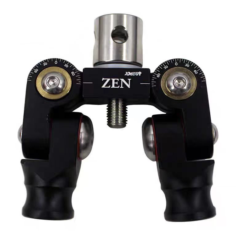 DECUT Archery Bow Stabilizer Double Sided V Bar Connector Mount Shock Absorber
