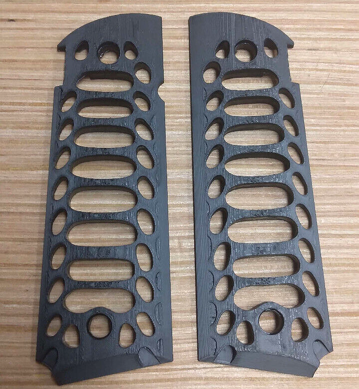 Airsoft Elite Force 1911 Panel Grips Skeleton Black