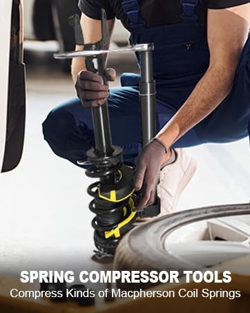 Macpherson Strut Spring Compressor Kit Interchangeable Fork Coil Extractor