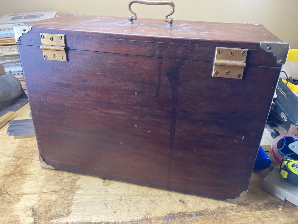 Early Handmade Custom Machinist Tool Chest Box