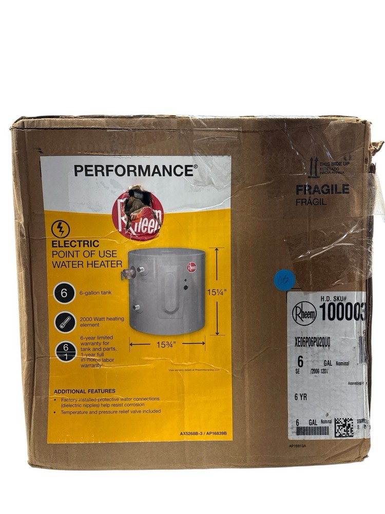 Rheem Performance 6 Gal. Electric Point of Use Water Heater XE06P06PU20U0 (OB)