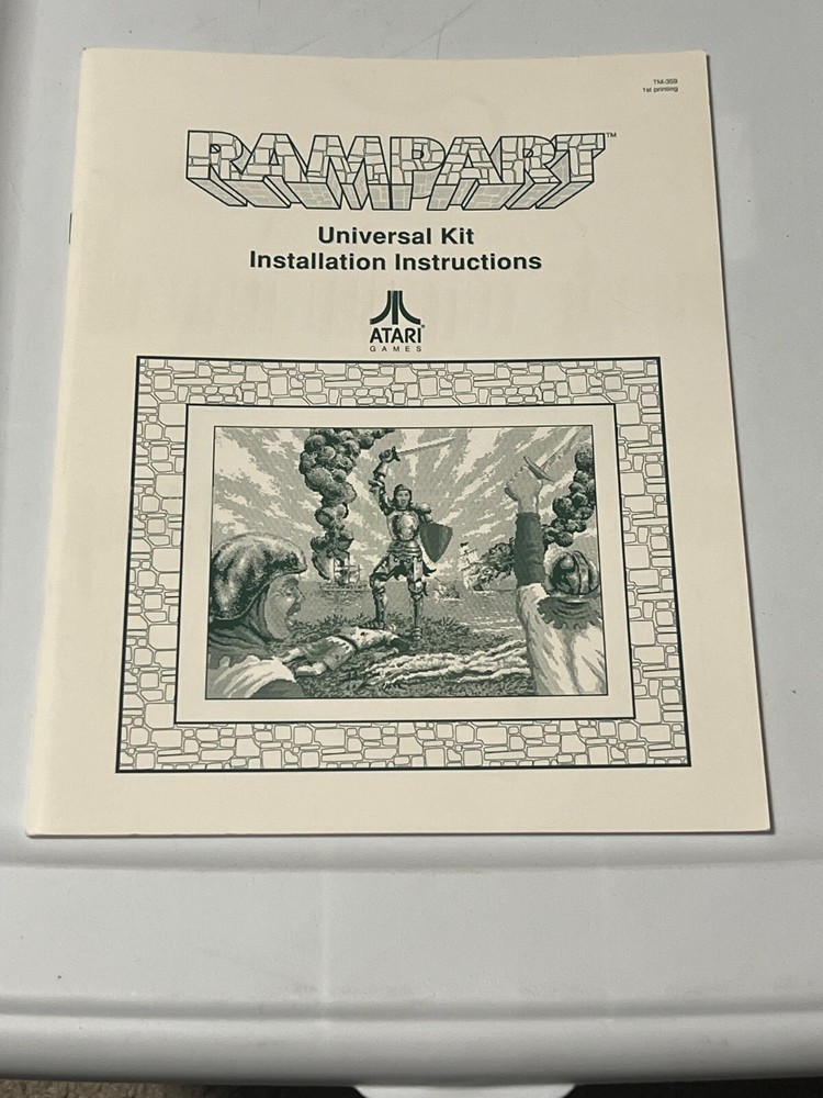 1991 ATARI RAMPART KIT INSTALLATION MANUAL