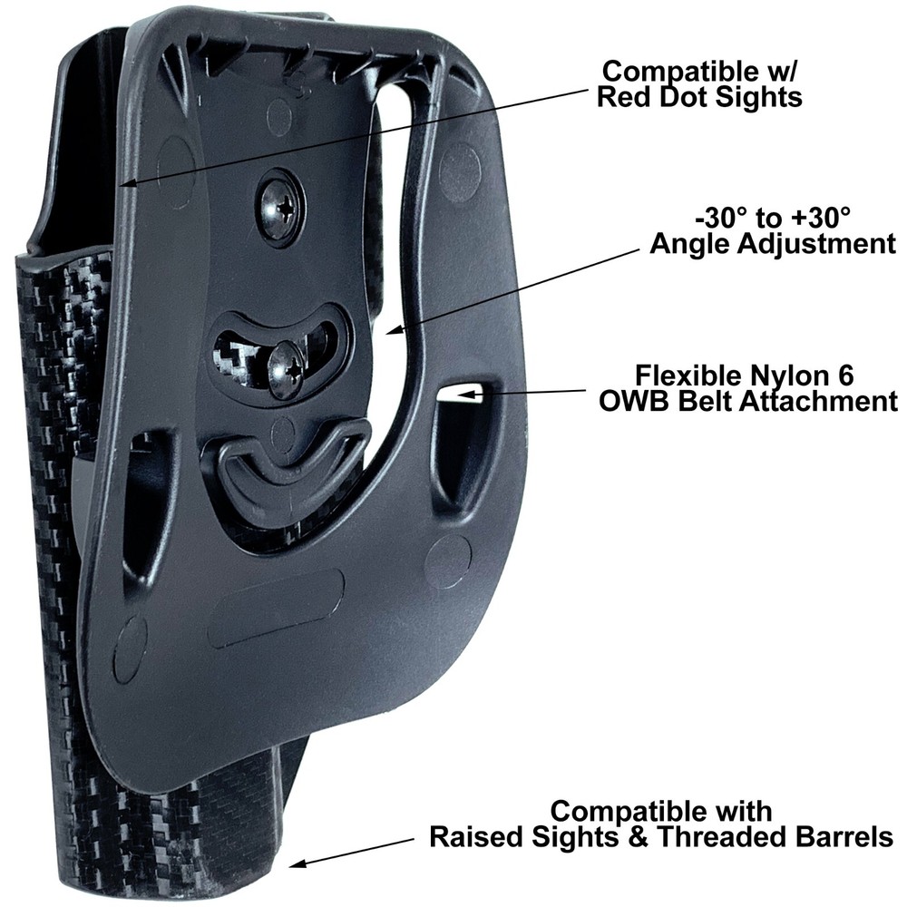 OWB Paddle Holster fits Glock 40 MOS