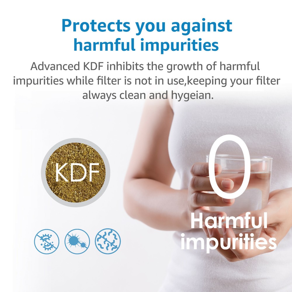 (4)AQUACREST RV Inline Water Filter,for RV and Marines,Drinking & Washing Filter