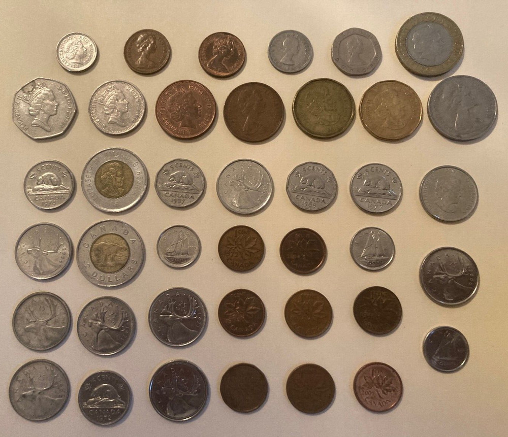 Assorted British and Canadian Coins......LOOK!