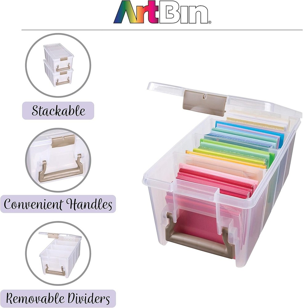 Handmade Storage Box (with 3 compartments) Transparent Plastic