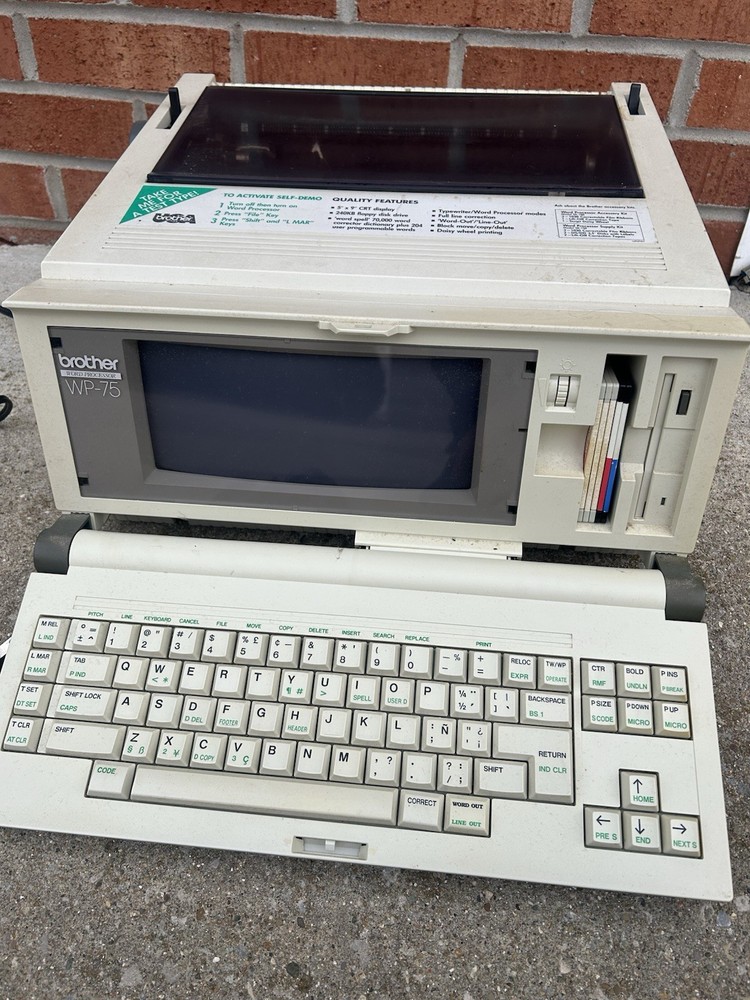 Brother Word Processor WP-75 Desktop Publisher Typewriter WP75