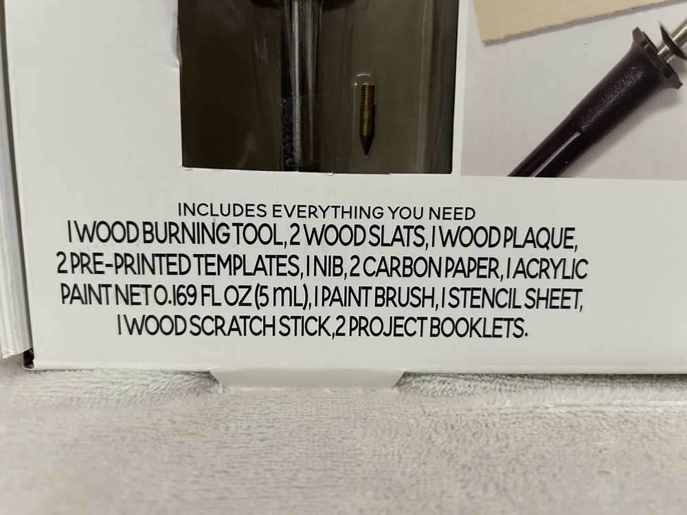 Wood burning kit With Stencil