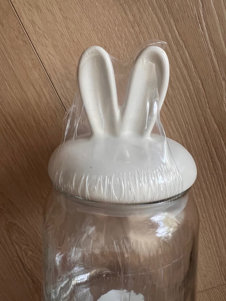 Target Bullseye Playground Bunny Jar Fillable Container Easter Spring 2024