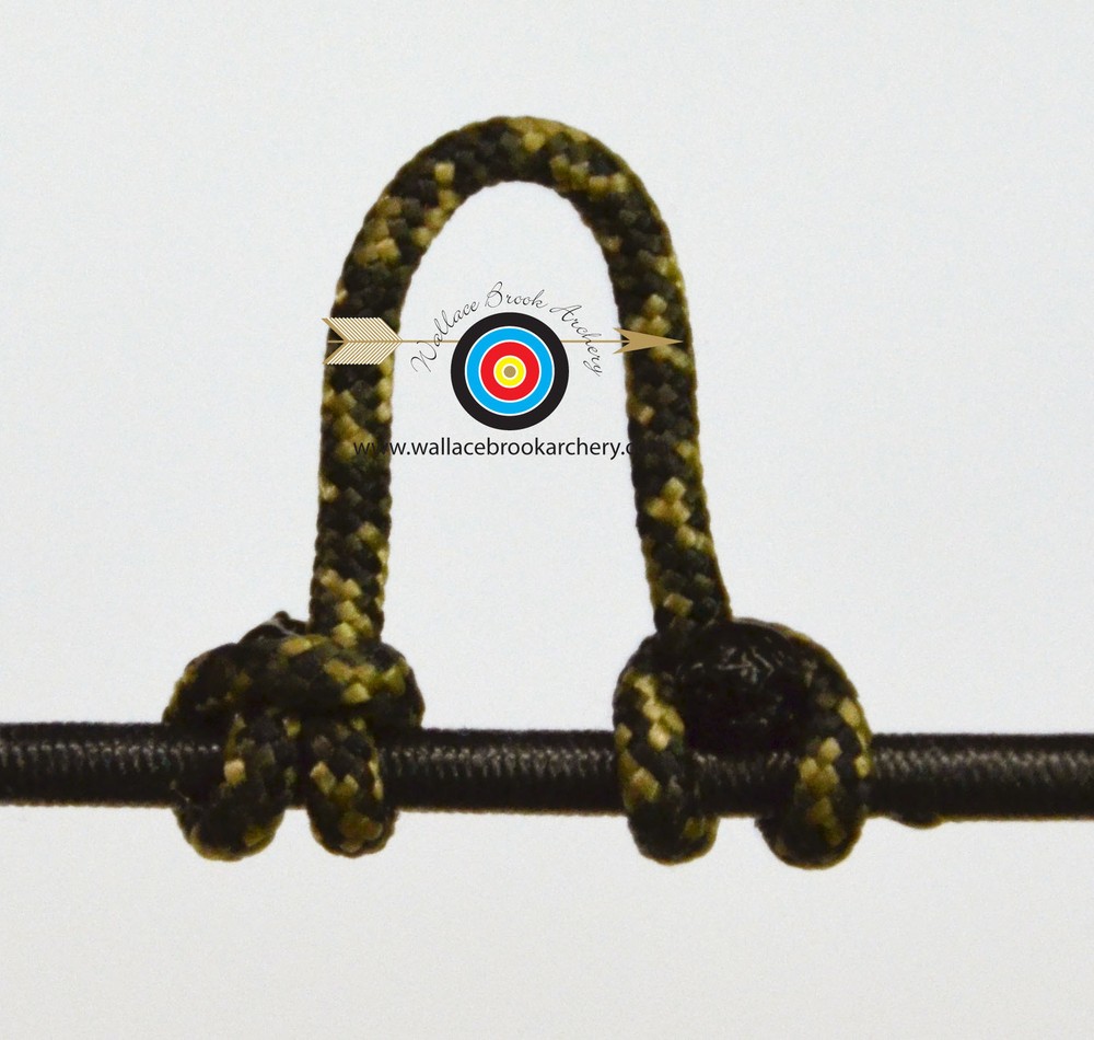 5 Pack Camo Archery Release Bow String Nock D Loop Bowstring BCY #24