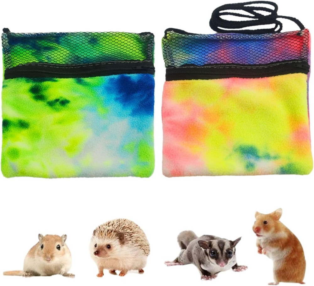 2 Pcs Sugar Glider Bonding Pouch Soft Sleeping Bag with Breathable Mesh Shoulder