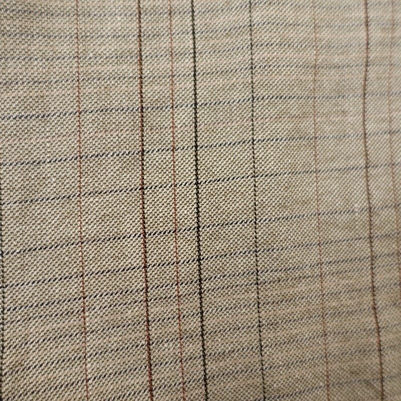 Lisette Linen-Blend Graph Check Jogger Pants Size 38