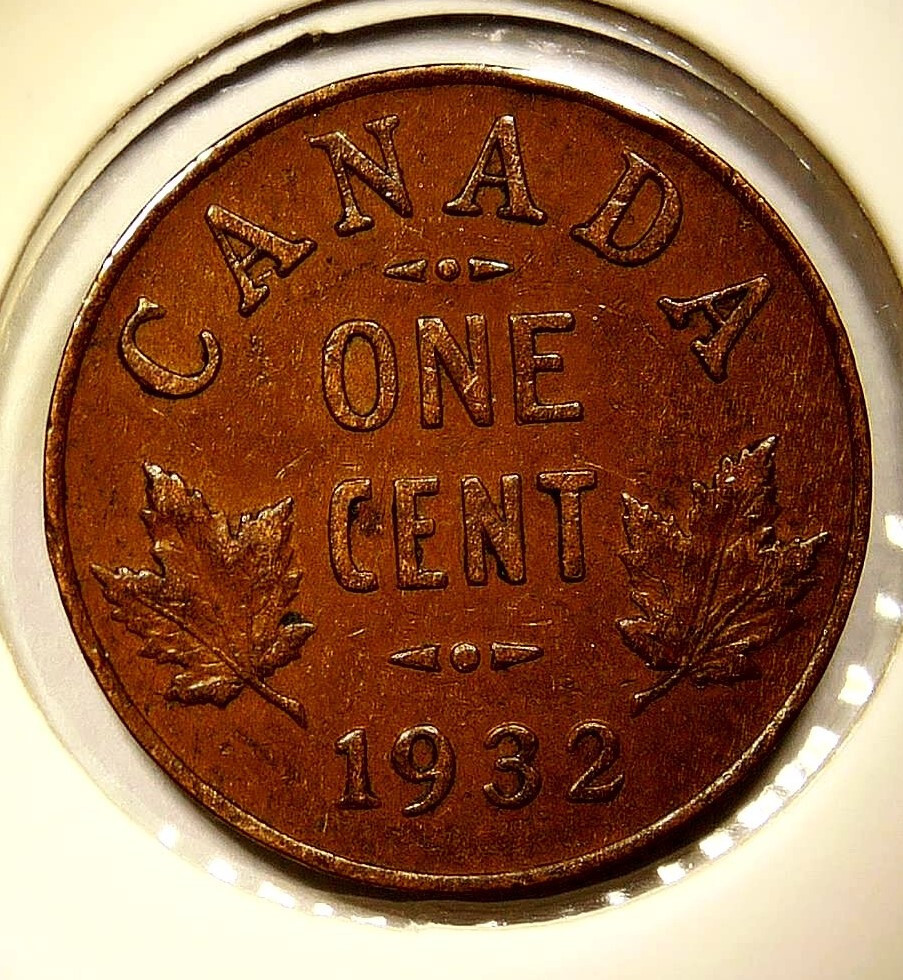 1932 Canada Small Cent King George V