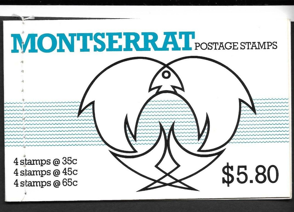 MONTSERRAT £5.80 FISH  BOOKLET, MNH, COMPLETE