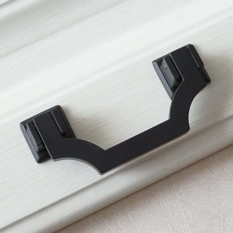 Bail Pull Dresser Pulls Drawer Knobs Handles Black Pulls Drop Modern Handle Pul