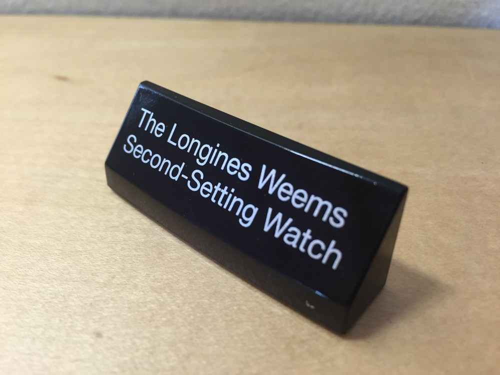 Longines Weems Second-Setting Watch Display Plate
