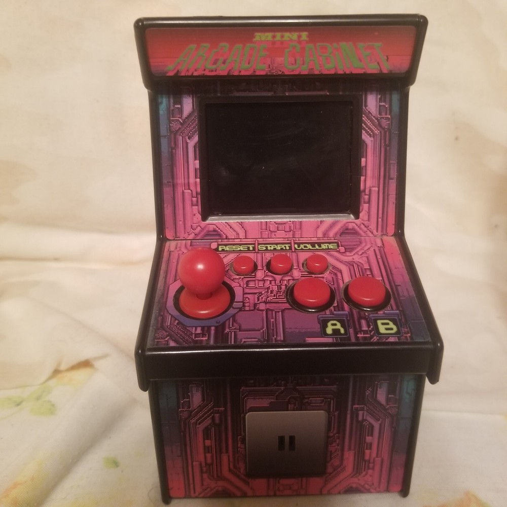 80s Arcade Game Console, 6" tall, numerous games