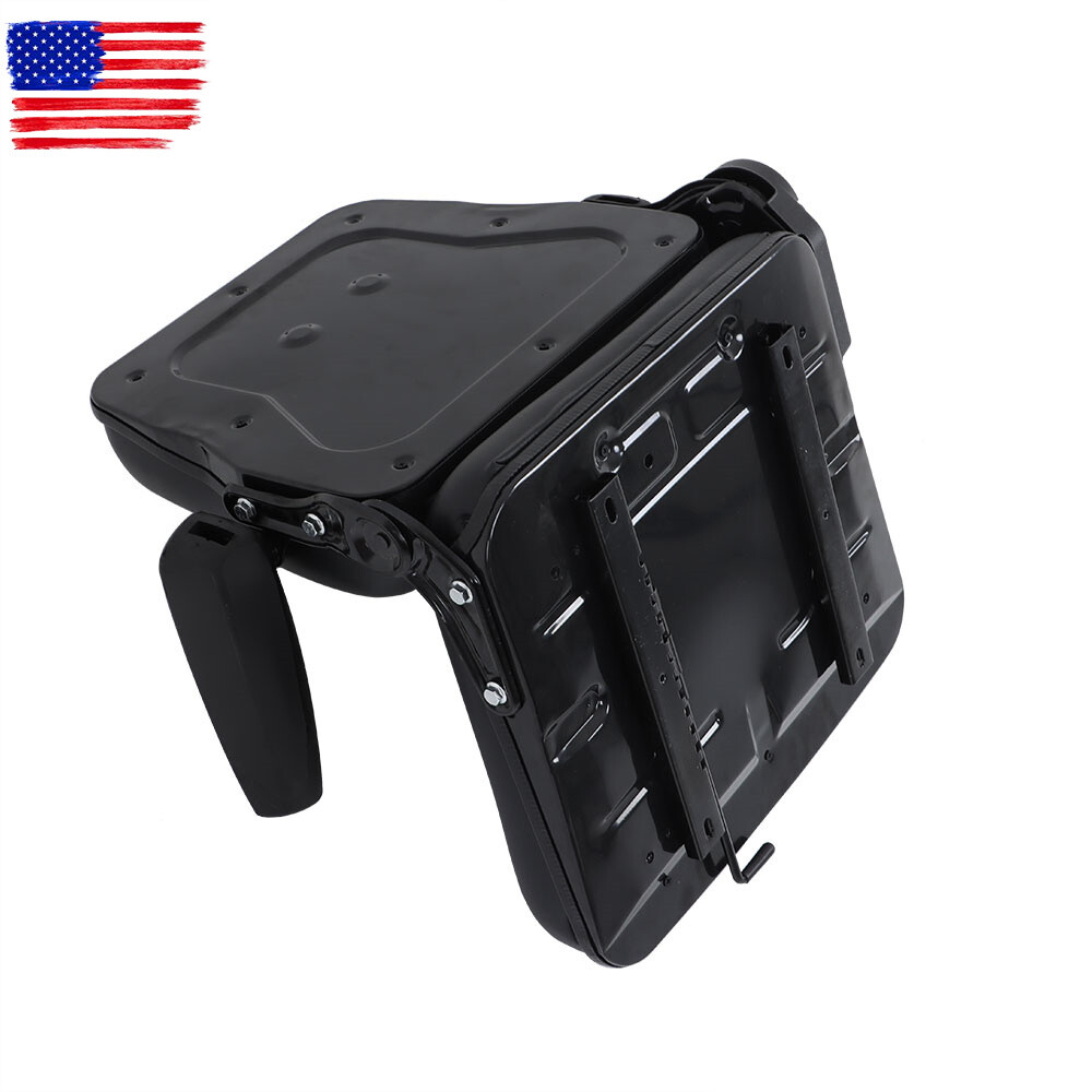 Universal Fold Down Forklift Seat W/ Adjustable Angle Back and Slide Armrest