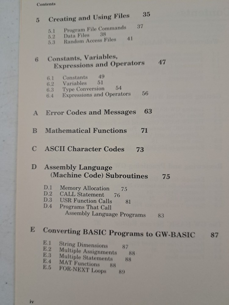 VTG 1986-User's Guide PC 10/20/40 A 2000-GW-Basic 3.2 Commodore