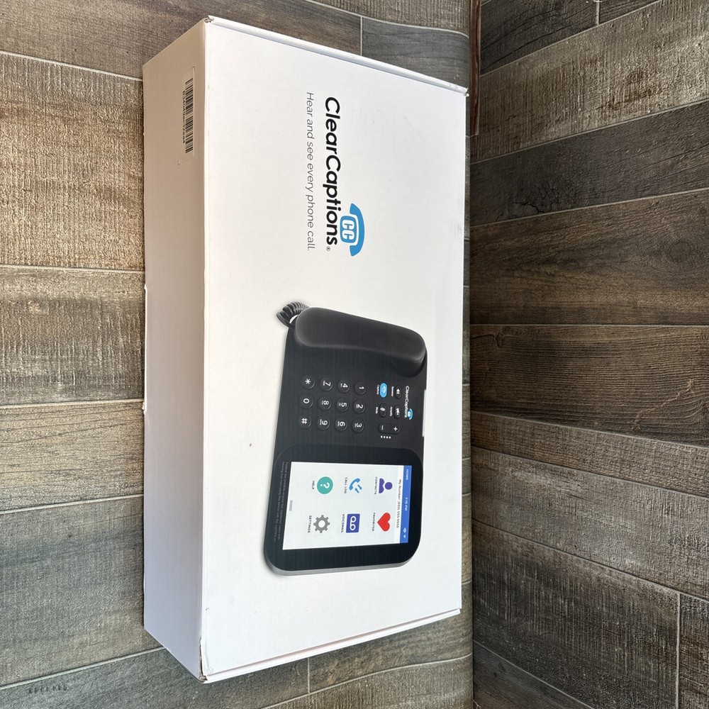 ClearCaptions Amplified Caption Phone Open Box Complete Kit