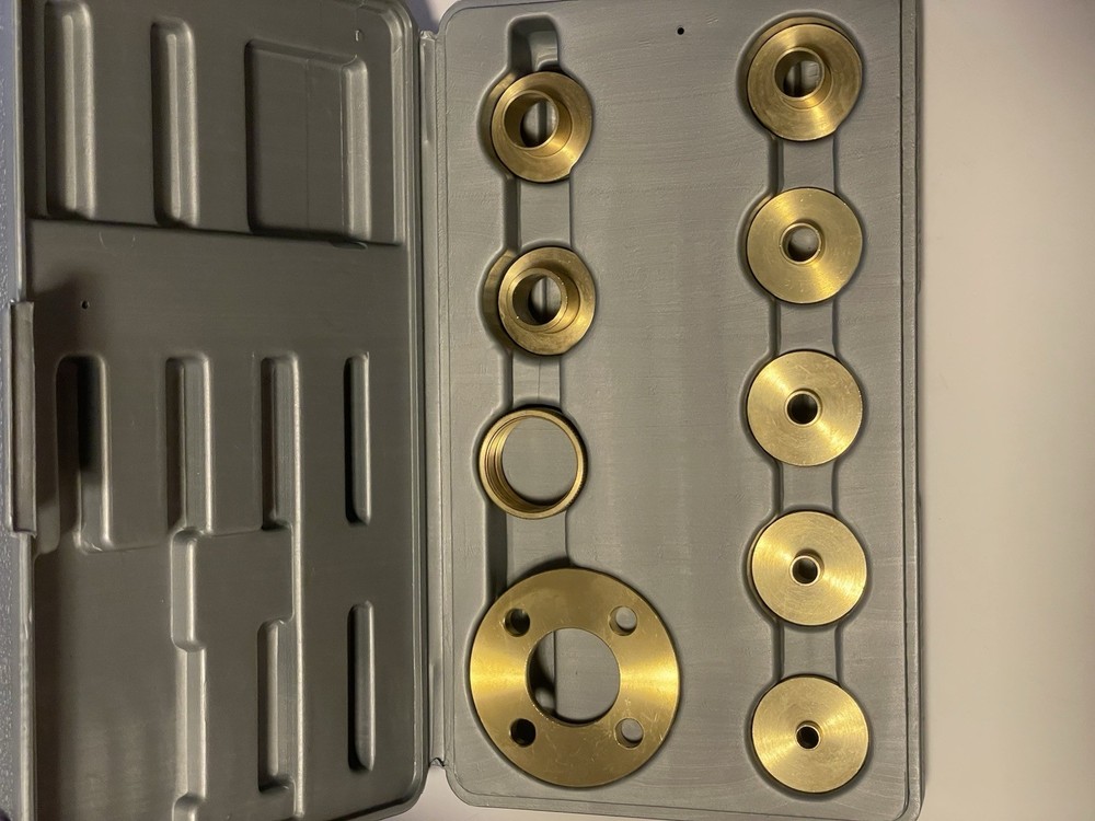 Pioneer 10 Piece Solid Brass Router Template Guide Kit With Adaptor