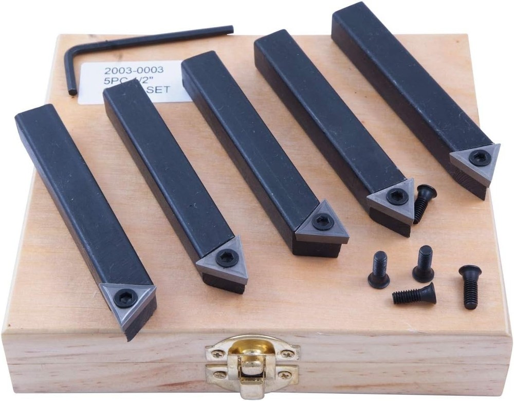 HHIP 2003-0135 Indexable Carbide Turning Tool, 5/8" Shank Type E,