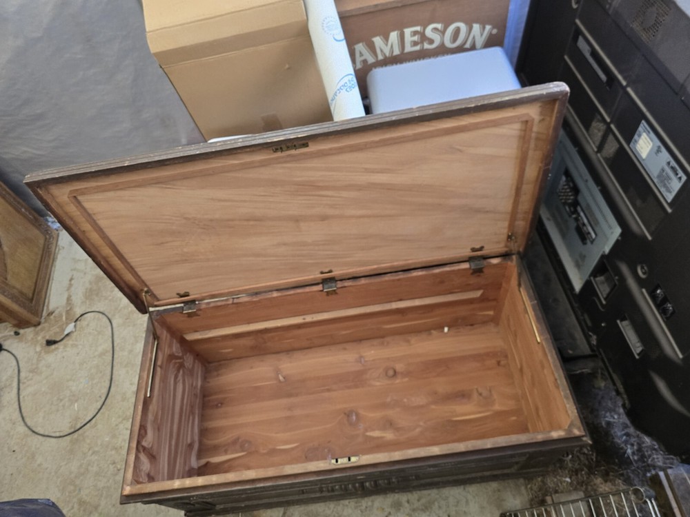 Vintage Cedar Wood Hope Chest
