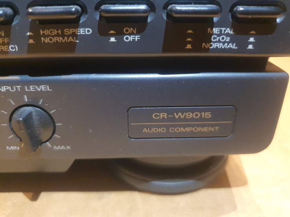 Fisher CR-W9015 Synchronized Dubbing Double Stereo Deck Cassette Player TESTED