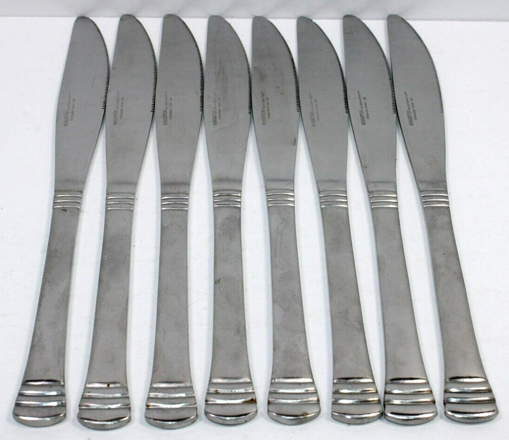 38 Pce. Hampton Silversmiths HSV131 Stainless Flatware, Fork, Knife, Spoon