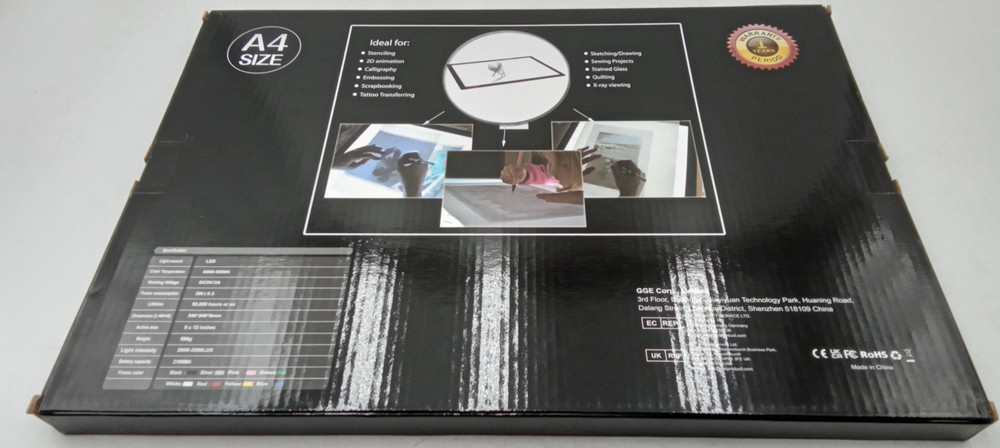RTjoy GGE10 Slim LED Light Tracing Box Pad Adjustable USB Powered Board NEW