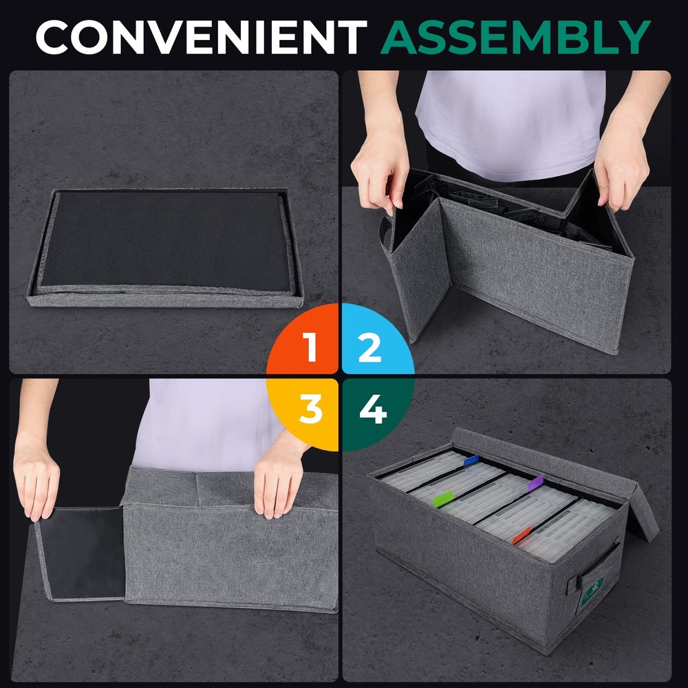 T WaveTree DVD Storage Box Pack of 3, Practical Case DVD-3 Pack, Gray