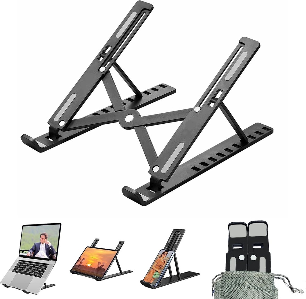 Portable Laptop Stand Adjustable Foldable Notebook Tablet Holder Computer Desk