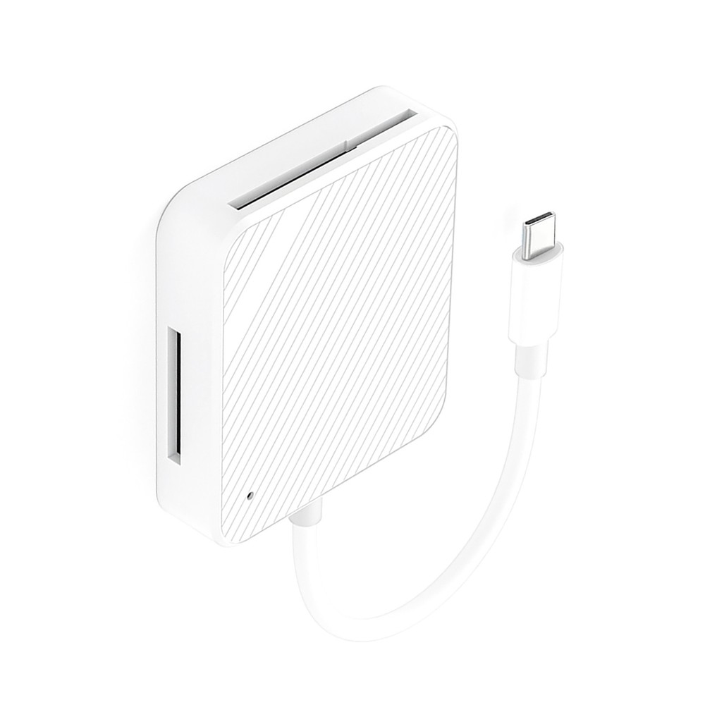 4-Slot USB-C M2 SD SM XD Card Reader Compact Flash Reader Memory Card Adapter