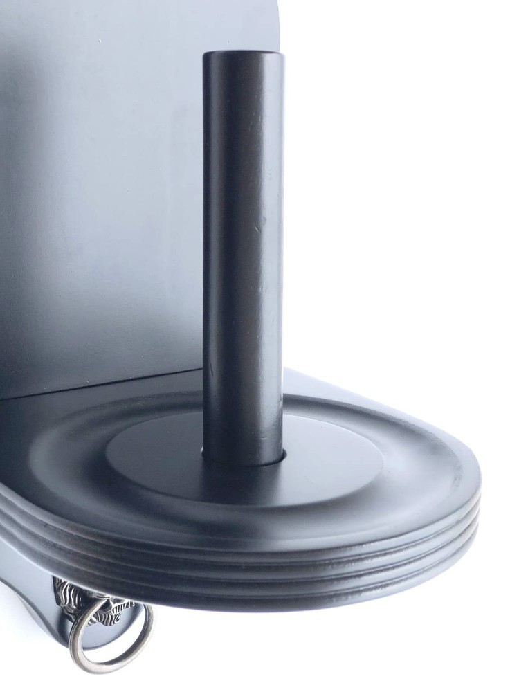 Black Solid Wood Wall Mounted Pool Table Cone Chalk Holder Accessory