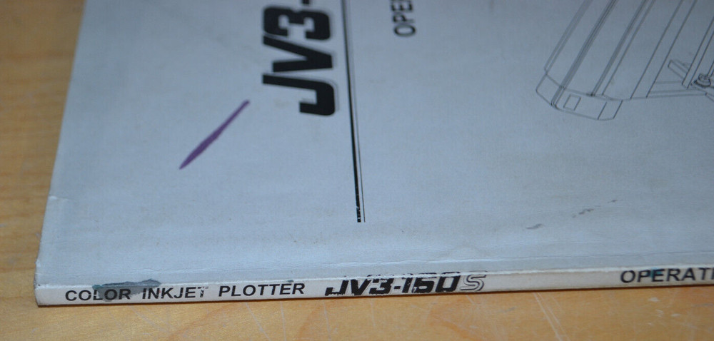 Mimaki ~ JV3-160S ~ Color Inkjet Plotter ~ OPERATION MANUAL ~ Original ~ (D)