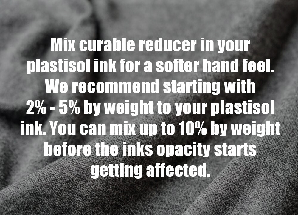 Ecotex® Plastisol Ink Reducer - Low Temp Cure Reducer for Screen Printing
