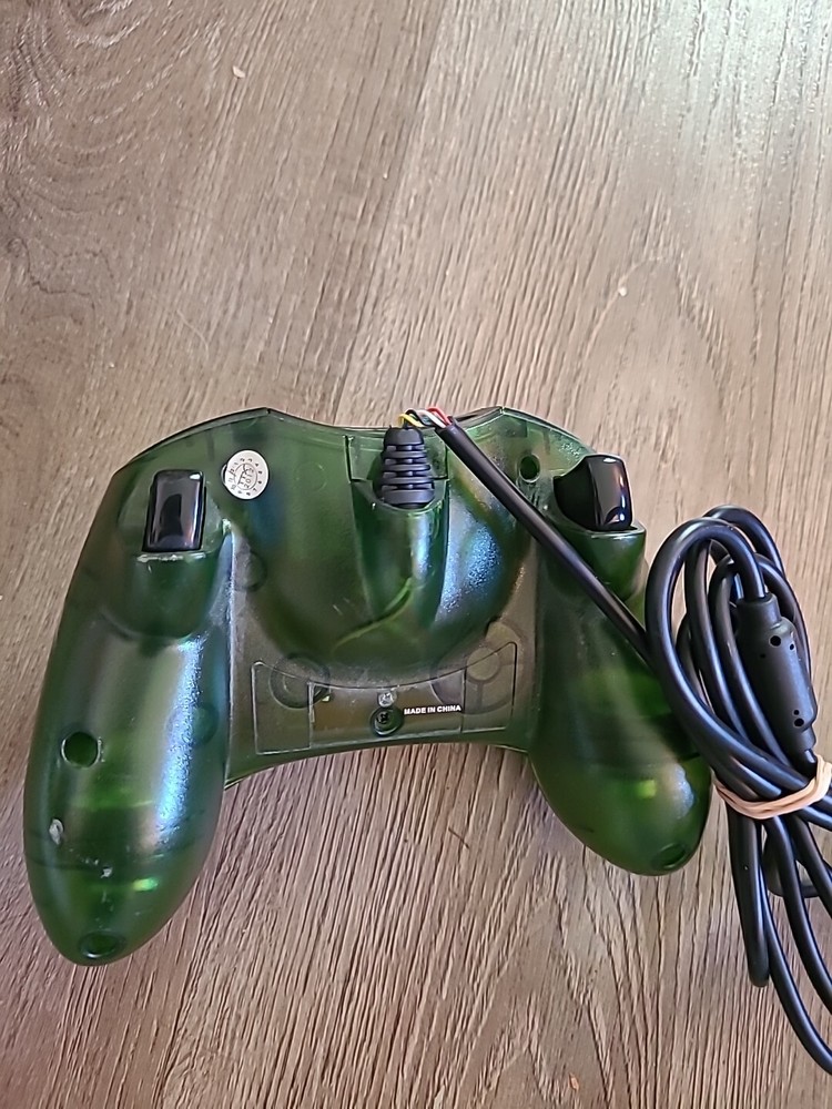 Bundle Of 2 XBOX Controllers Video Game Controllers Game Hawk Green And Black