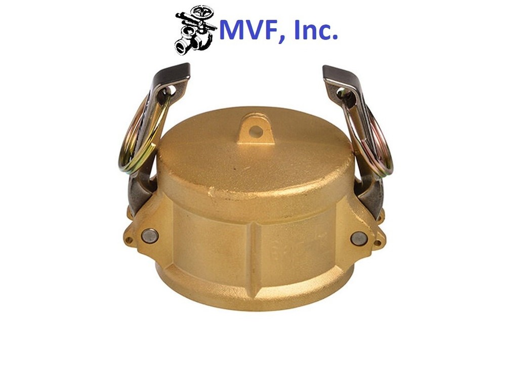 2" Type DC; Dust Cap Coupler Brass Hose Fitting Camlock DC200IBR