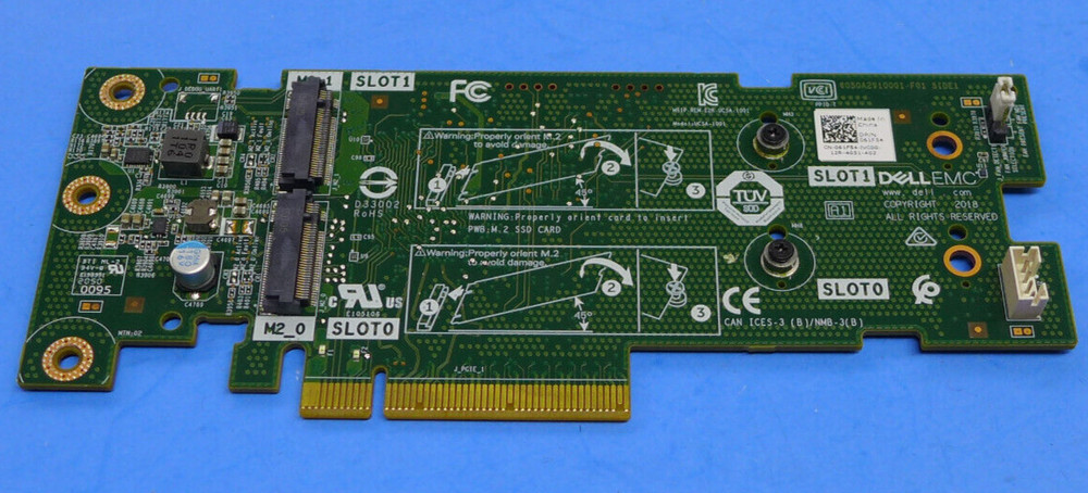 Dell SSD M.2 PCIe X2 Solid State Storage Adapter Card No Bracket 61F54
