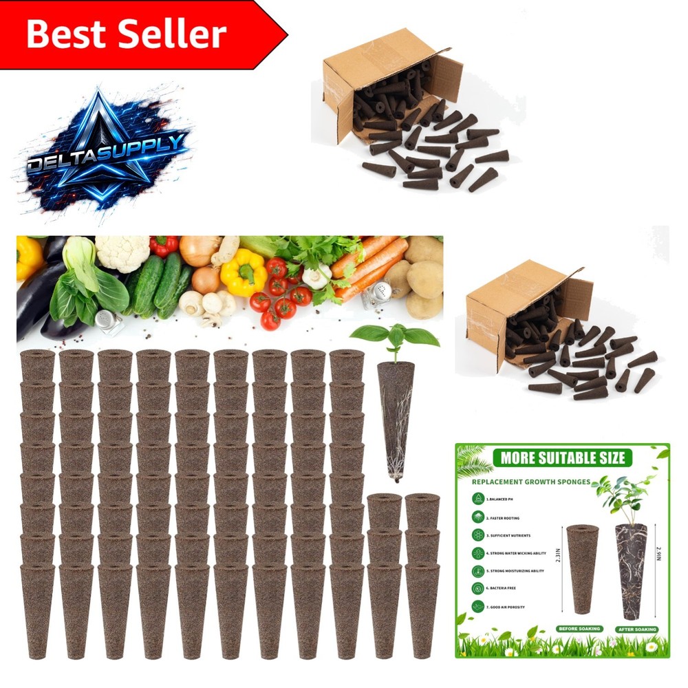 Hydroponic Seed Growth Sponges - 50pcs for Effective Gardening