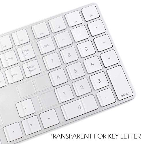 Keyboard Cover Skin for 2018-2017 Apple Magic Keyboard with Numeric Clear