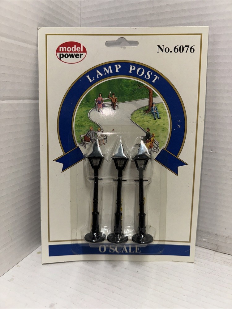 Model Power O Scale Lamp Post #6076 NIP For Train Set Layout Scenery