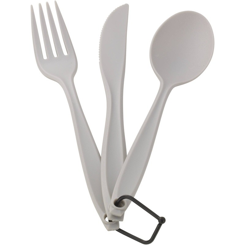 Camping Flatware Set 3 Piece Spoon Fork Knife Lightweight Durable Reusable New