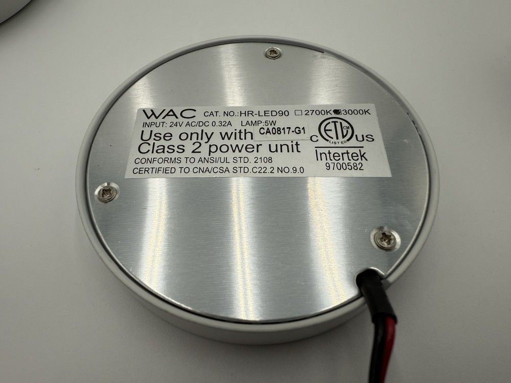 WAC Lighting HR-LED90-30-WT 3” LEDme Button Light - White