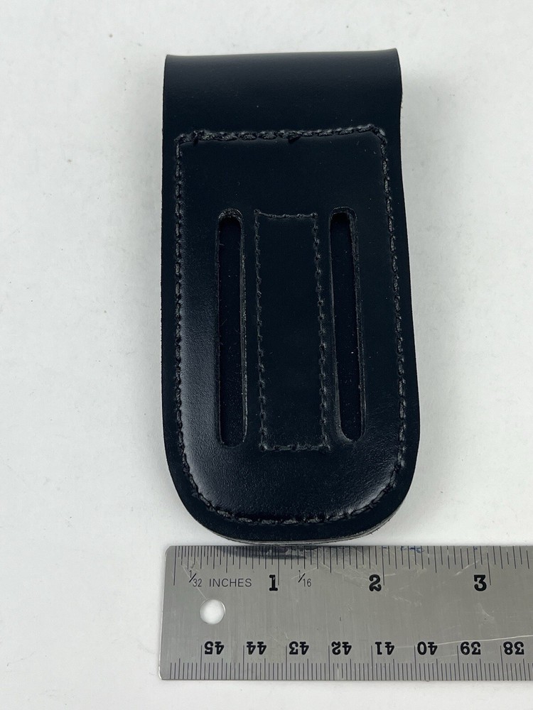 Smith & Wesson Leather Knife Sheath For Folding Pocket Knife (New)