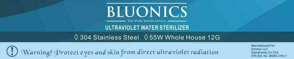 Whole House UV Water Filter 12GPM Ultraviolet Purifier + Bulbs & Ballast