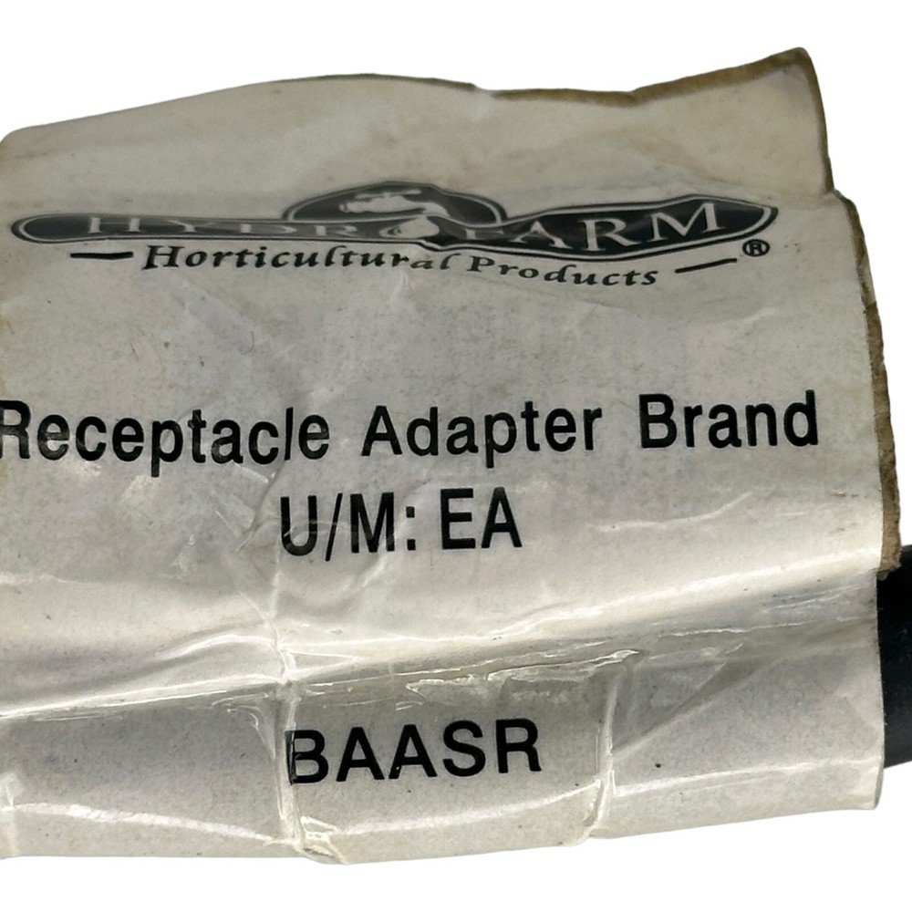 Hydrofarm BAASR Receptacle Brand S Adapter