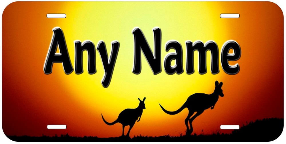 Kangaroo Any Name Personalized Novelty Car License Plate