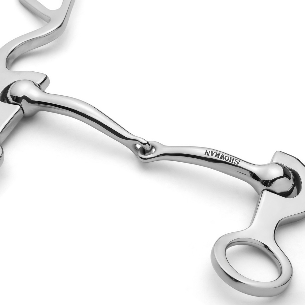 Showman S Shank Bit w/ Smooth Snaffle